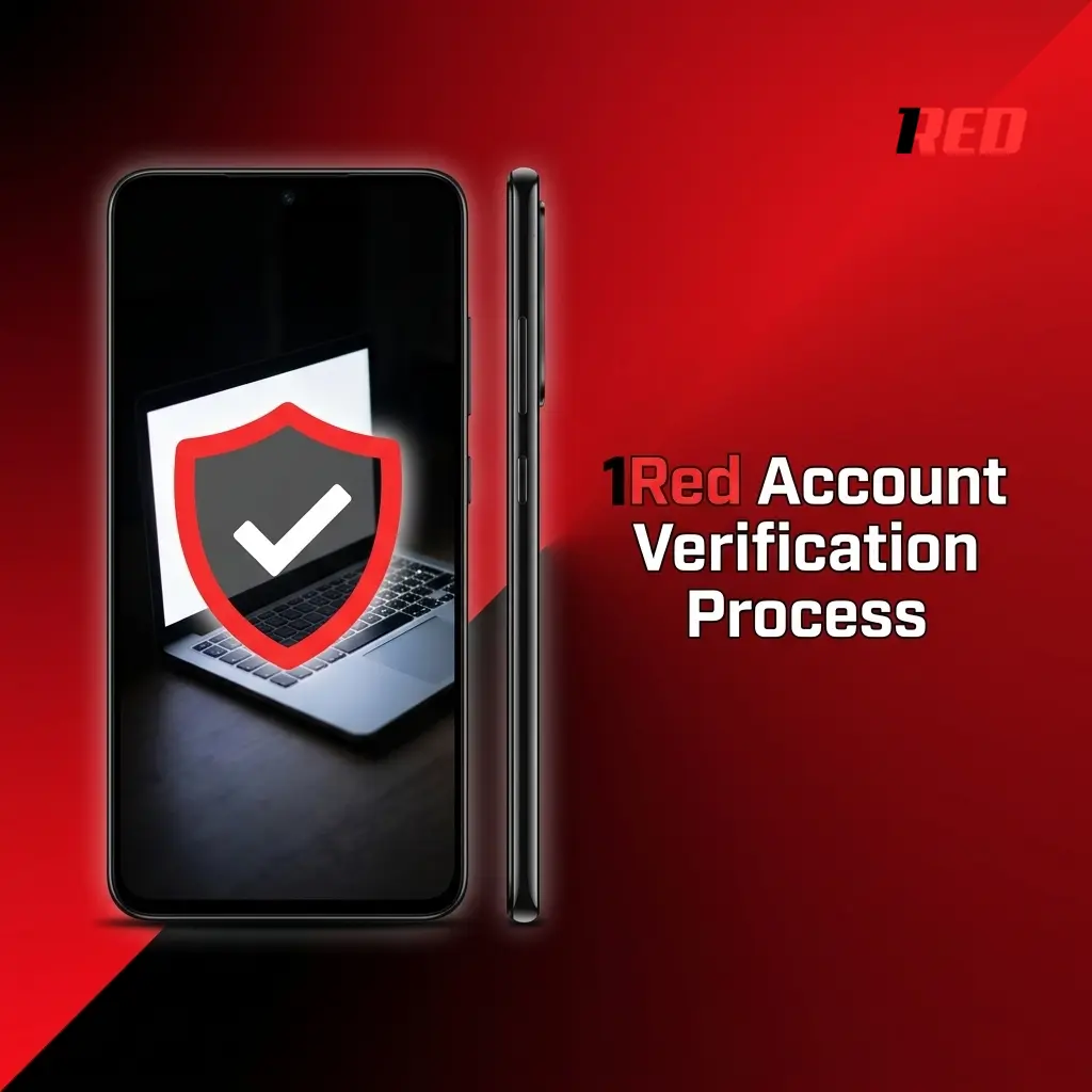 1Red account KYC verification process showing identity, address, and payment document submission steps for Australian players
