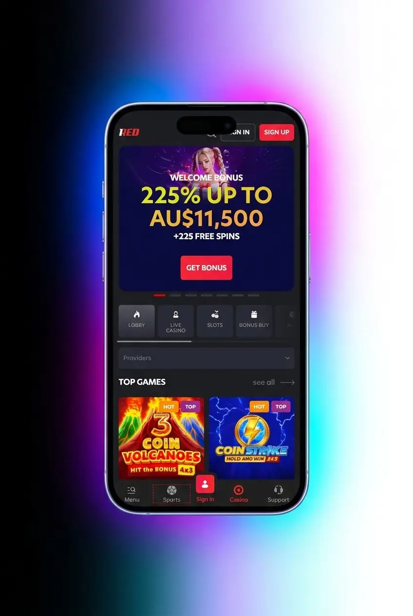 iPhone Safari home screen shortcut setup for 1Red app in three steps, showing PWA installation on iOS device